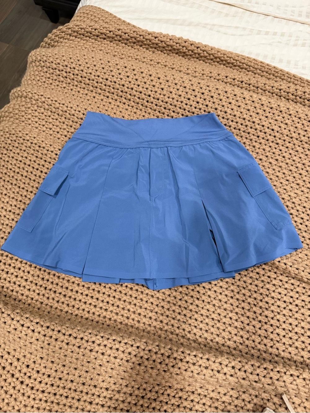 aerie Blue Pleated Skort